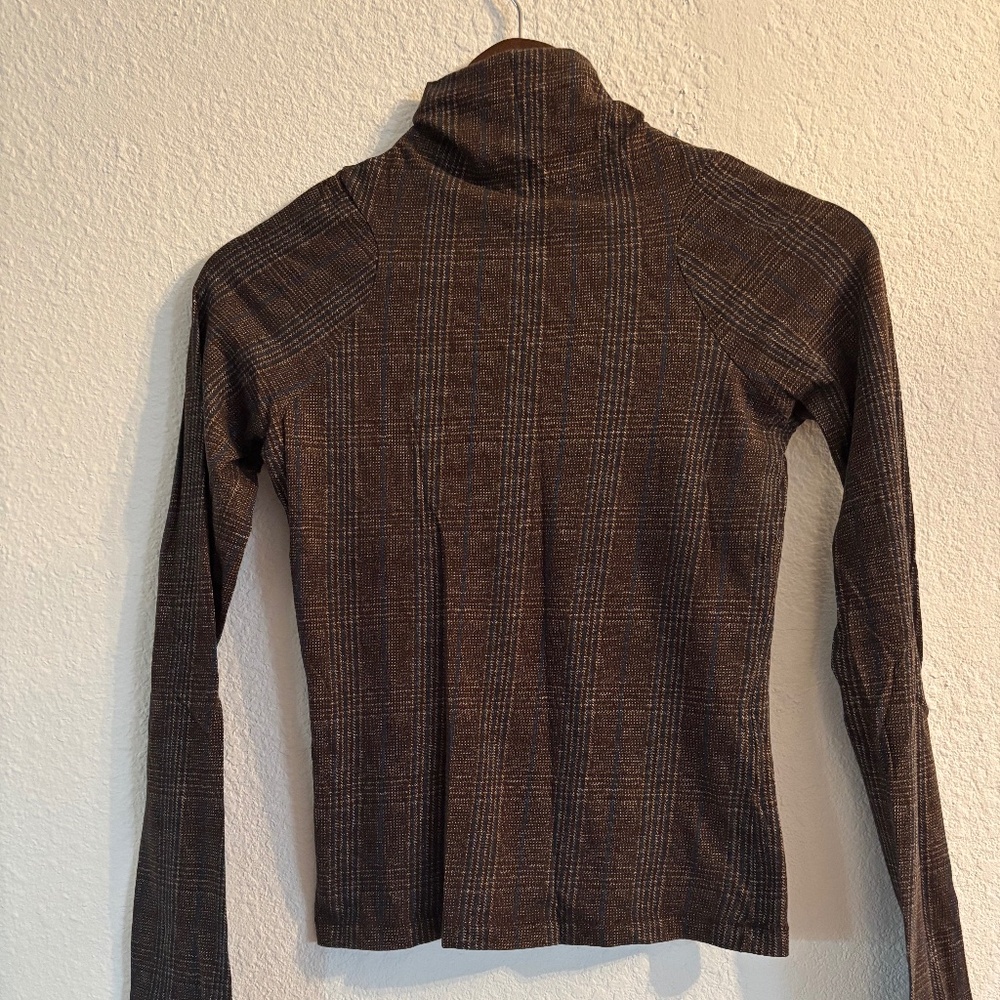 Rag & bone plaid turtleneck top